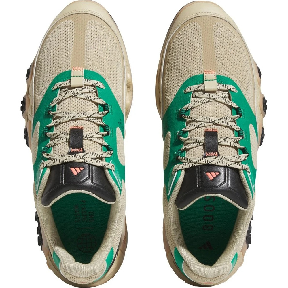 Adidas Men's Adicross Lo Boost Golf Shoes - Savanna/Coral/Green